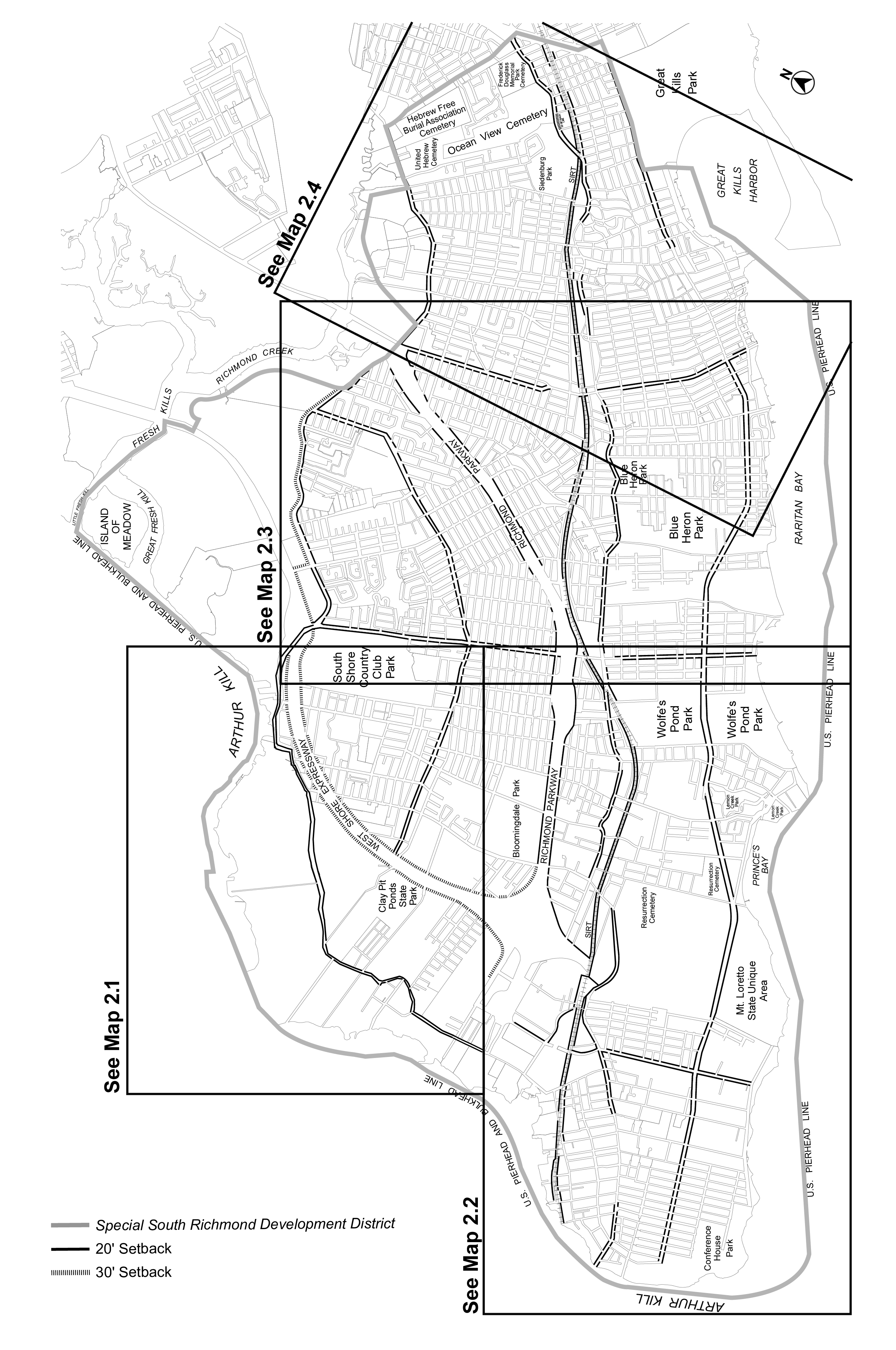 Article X, Chapter 7, Appendix A, Map 2 (Key Map) amended per N 230112 ZRR (South Richmond Zoning Relief) adopted by City Council 11/2/23