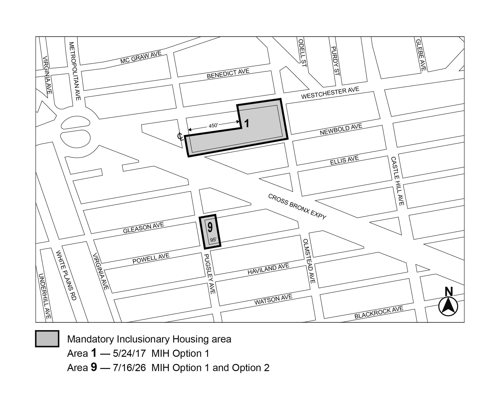 Bronx CD 9, Map 1
