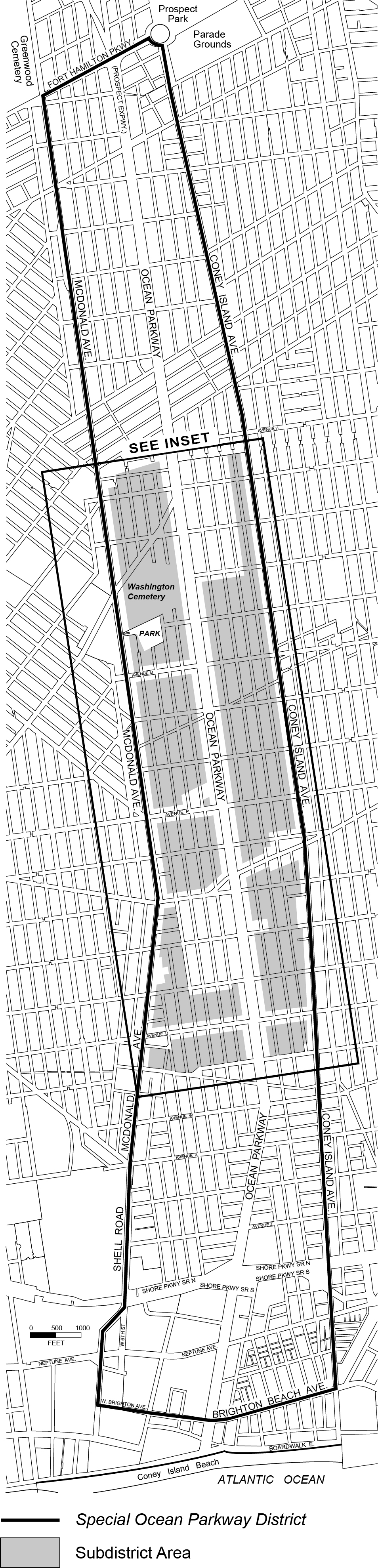 Article XI, Chapter 3, Appendix A - Special Ocean Parkway District