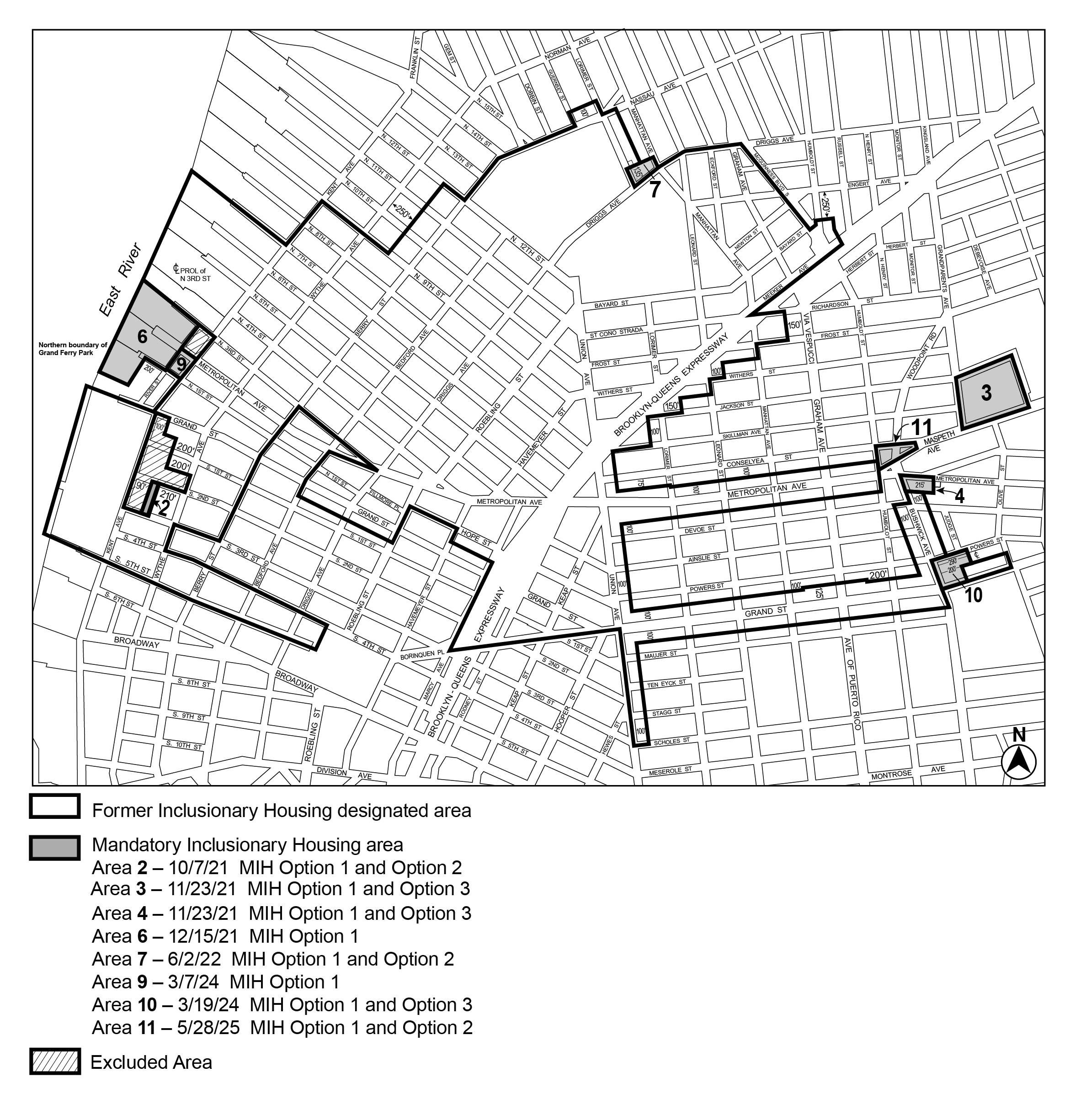 APPENDIX F, BK CD 1, Map 2, MIH area 11 (Option 1, Option 2)