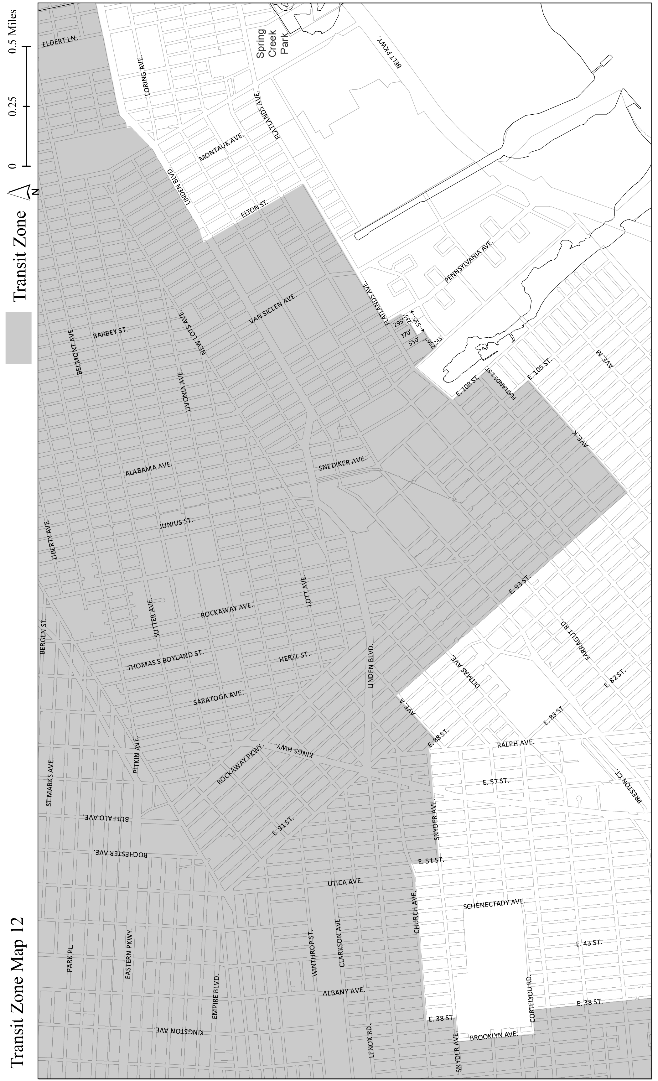 APPENDIX I, Map 12, expanede per Innovative Urban Village (N 220313 ZRK), adopted by City Council 11/22/22